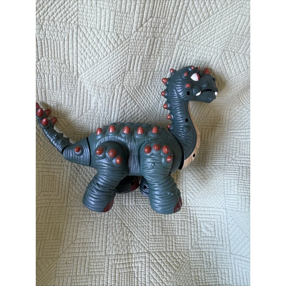 Imaginext Spike Jr Dinosaur Green Roars Walks 2008 Kids Toy Fisher Price WORKS